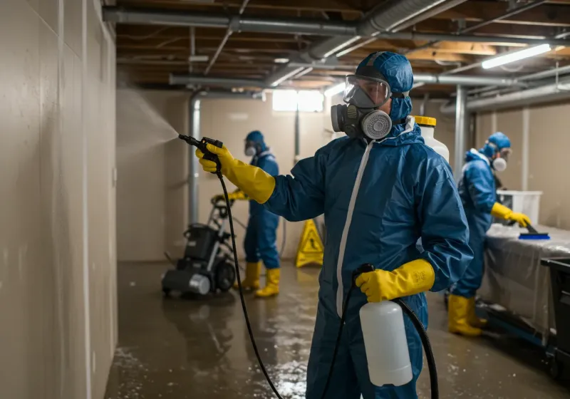 Basement Sanitization and Antimicrobial Treatment process in Eden, NC